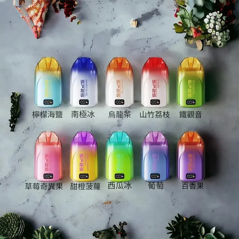 SP2S拋棄式12000口一次性電子煙 | 大容量可充電 | 10種口味 | 3%尼古丁鹽 | 時尚外觀:圖片 2
