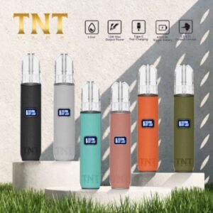 TNT皮革主機｜三檔調節一代通用電子煙主機｜6種顏色｜400 mAh電池 · Type-C 快充